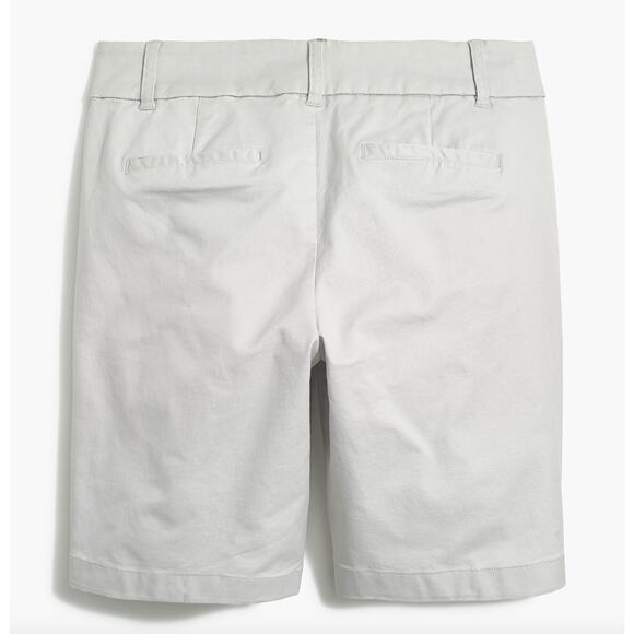 J.Crew 9" Frankie Bermuda Chino Short Cotton Mid Rise Oyster Grey US 12 NWT - Picture 5 of 12